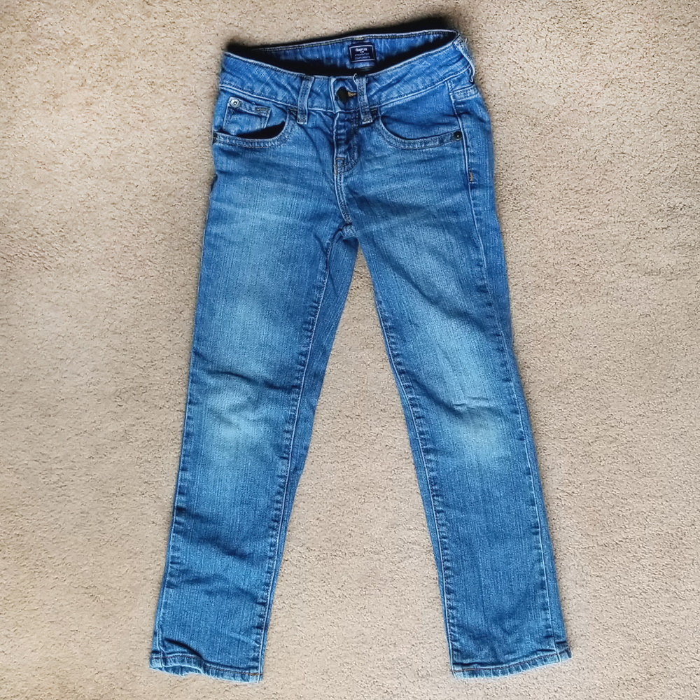 Gap Girls Straight Leg Jeans - Med. Wash - Size 6